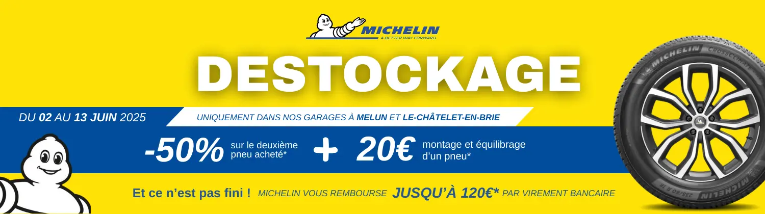 bannière_destockage_michelin_2025 Destockage Michelin 2025 garage Berard Automobile et AutoFusion