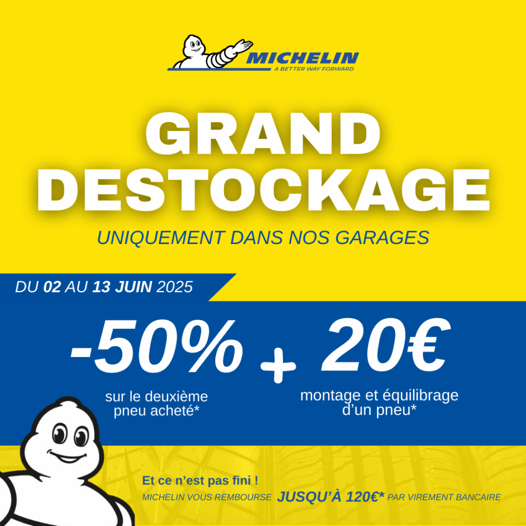 Destockage Michelin 2025 garage Berard Automobile et AutoFusion