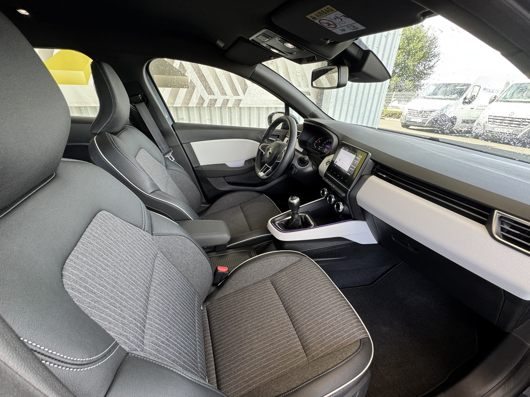Place passager avant d'une Renault Clio 5