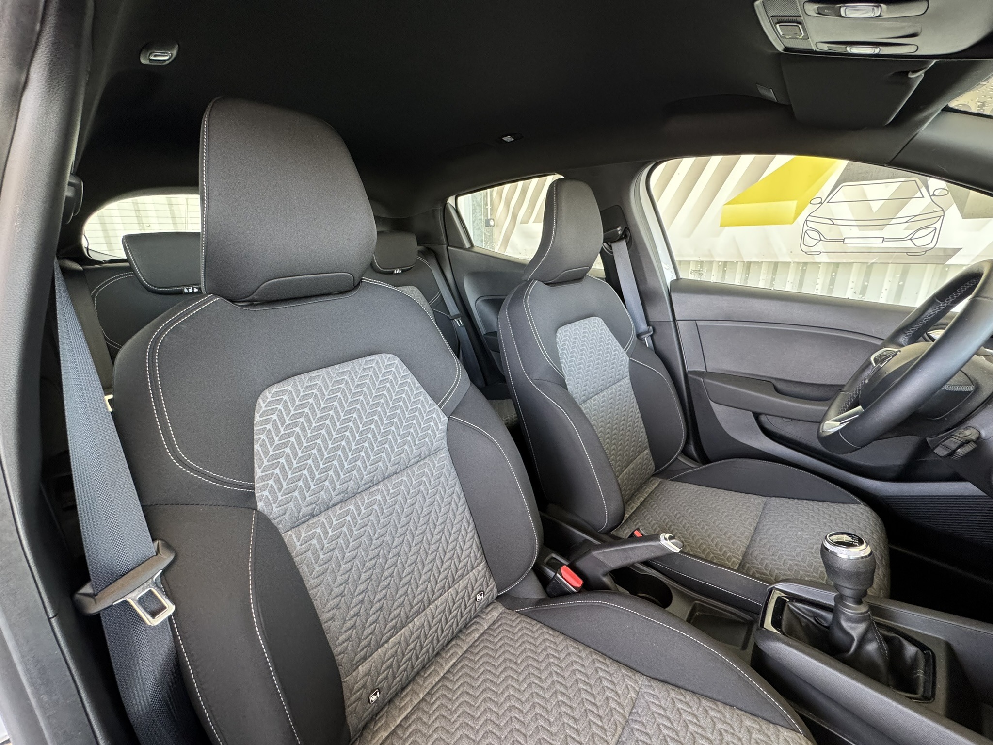 Siège passager avant d'une Renault Clio 5 limited