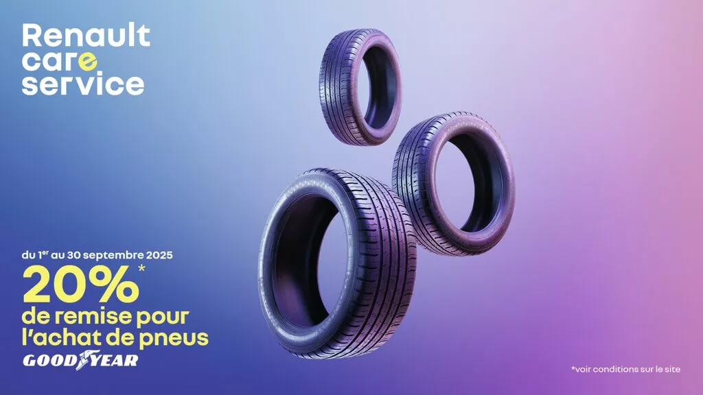 Offre pneumatiques Goodyear septembre 2025