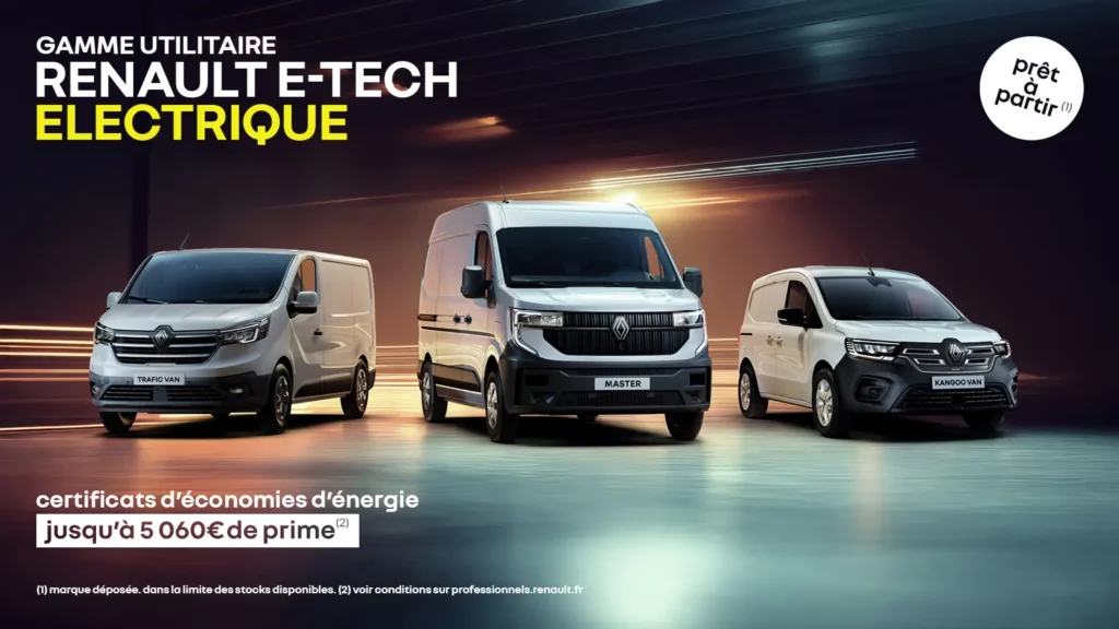 Véhicules utilitaires Renault E-Tech électriques